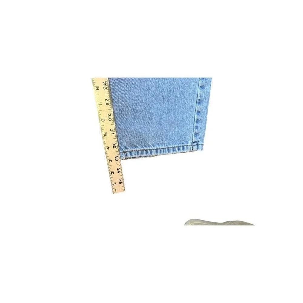Levis 505 Jeans Mens Size 34x34 Blue Light Wash Regular Fit Straight Denim Zip
